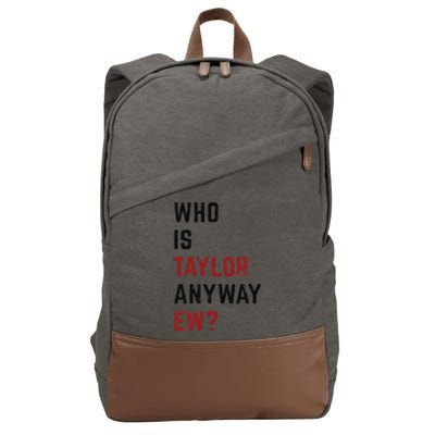 Taylor First Name Who Is Taylor Anyway Ew Groovy 80s Cotton Canvas Backpack