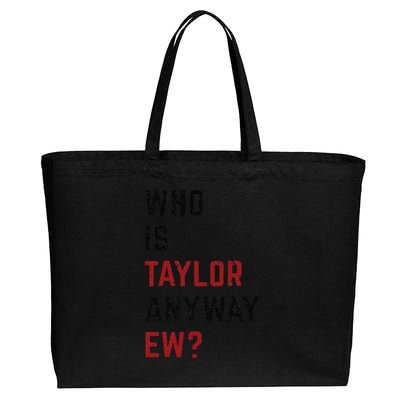 Taylor First Name Who Is Taylor Anyway Ew Groovy 80s Cotton Canvas Jumbo Tote