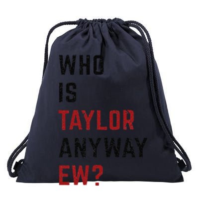 Taylor First Name Who Is Taylor Anyway Ew Groovy 80s Drawstring Bag