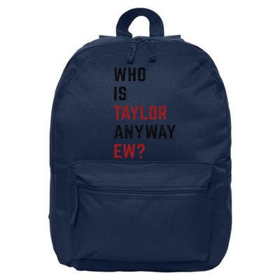 Taylor First Name Who Is Taylor Anyway Ew Groovy 80s 16 in Basic Backpack