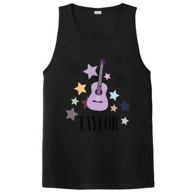 Taylor First Name Personalized Groovy Birthday PosiCharge Competitor Tank