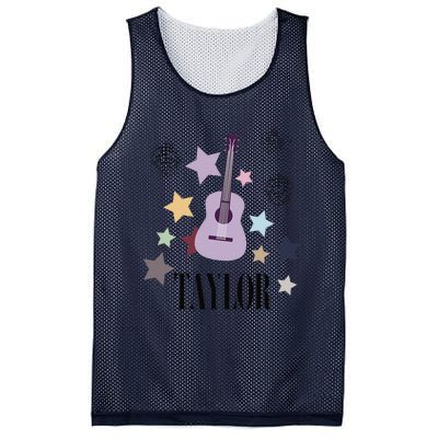 Taylor First Name Personalized Groovy Birthday Mesh Reversible Basketball Jersey Tank