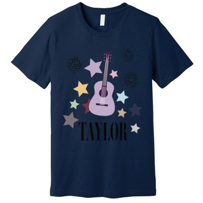 Taylor First Name Personalized Groovy Birthday Premium T-Shirt