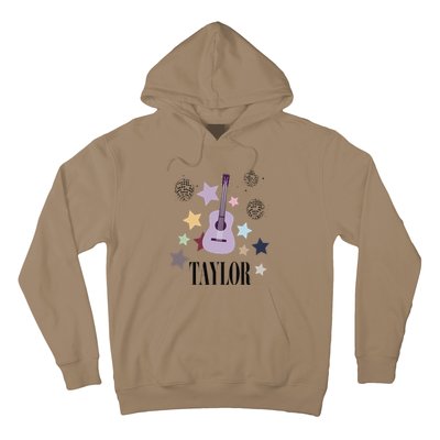 Taylor First Name Personalized Groovy Birthday Hoodie