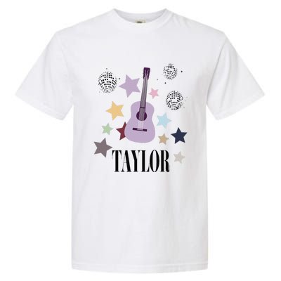 Taylor First Name Personalized Groovy Birthday Garment-Dyed Heavyweight T-Shirt