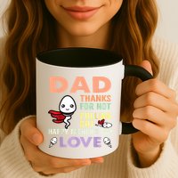 Thanks For Not Pulling Out Funny Happy Fathers Day Mug