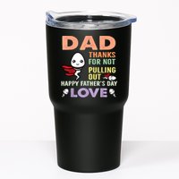Thanks For Not Pulling Out Funny Happy Fathers Day Tumbler
