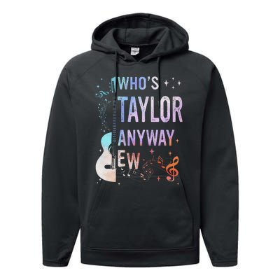 Taylor First Name Who Is Taylor Anyway Ew Groovy 80s Performance Fleece Hoodie