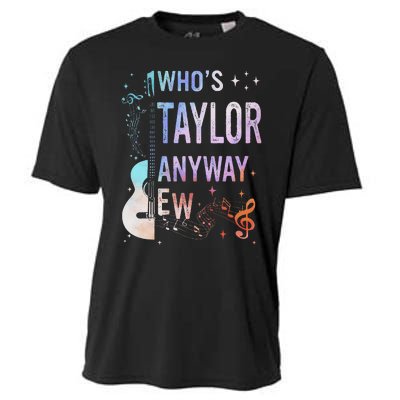 Taylor First Name Who Is Taylor Anyway Ew Groovy 80s Cooling Performance Crew T-Shirt