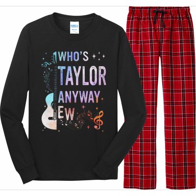 Taylor First Name Who Is Taylor Anyway Ew Groovy 80s Long Sleeve Pajama Set