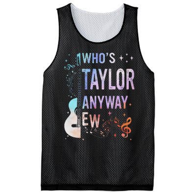 Taylor First Name Who Is Taylor Anyway Ew Groovy 80s Mesh Reversible Basketball Jersey Tank