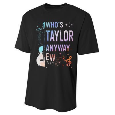 Taylor First Name Who Is Taylor Anyway Ew Groovy 80s Performance Sprint T-Shirt