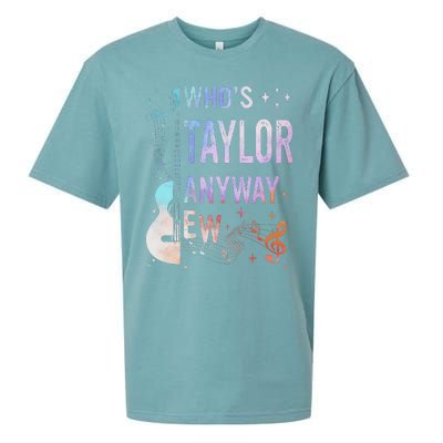 Taylor First Name Who Is Taylor Anyway Ew Groovy 80s Sueded Cloud Jersey T-Shirt