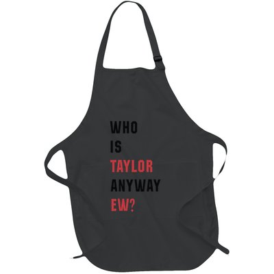 Taylor First Name Who Is Taylor Anyway Ew Retro Groovy 80S Full-Length Apron With Pockets