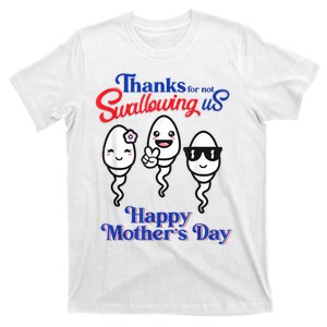 Thanks For Not Swallowing Us Happy Mother's Day T-Shirt