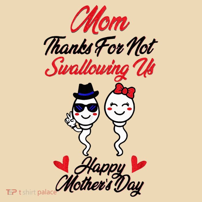 Thanks For Not Swallowing Us Happy MotherS Day Drawstring Bag