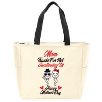 Thanks For Not Swallowing Us Happy MotherS Day Zip Tote Bag