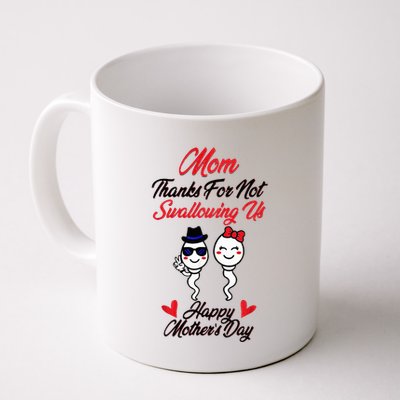 Thanks For Not Swallowing Us Happy MotherS Day Mug