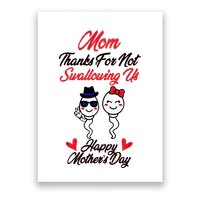 Thanks For Not Swallowing Us Happy MotherS Day Poster