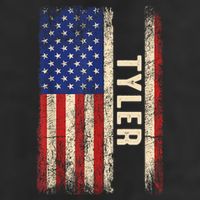 Tyler First Name Gift Tyler Name American Flag Gift Cool Comfort Performance Bucket Hat
