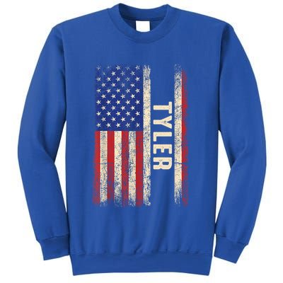 Tyler First Name Gift Tyler Name American Flag Gift Sweatshirt