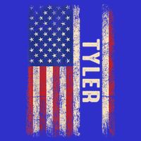 Tyler First Name Gift Tyler Name American Flag Gift Poster