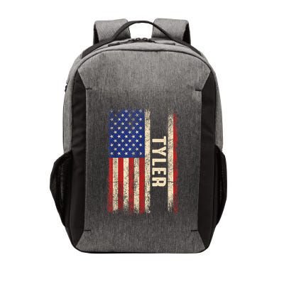 Tyler First Name Gift Tyler Name American Flag Gift Vector Backpack