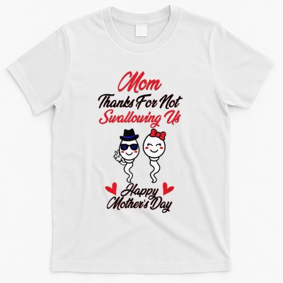 Thanks For Not Swallowing Us Happy MotherS Day T-Shirt