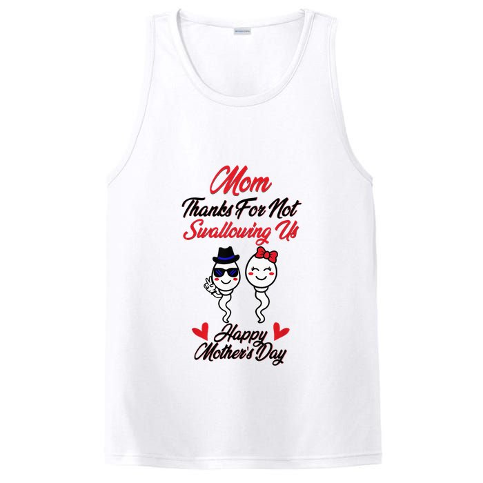 Thanks For Not Swallowing Us Happy MotherS Day PosiCharge Competitor Tank