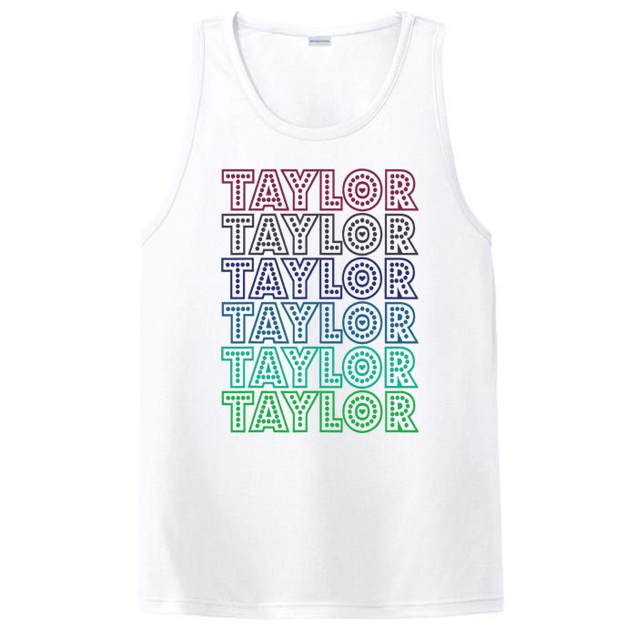 Taylor First Name I Love Taylor PosiCharge Competitor Tank