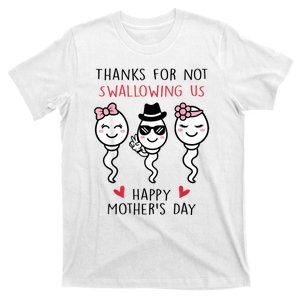 Thanks For Not Swallowing Us Happy Mother's Day Funny T-Shirt