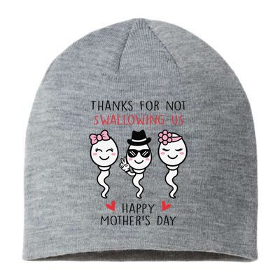 Thanks For Not Swallowing Us Happy Mother's Day Funny Sustainable Beanie