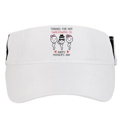 Thanks For Not Swallowing Us Happy Mother's Day Funny Adult Drive Performance Visor