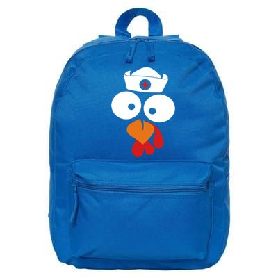 Turkey Face Nurse Gift For Nurse Doctor Thanksgiving Day Gift 16 in Basic Backpack