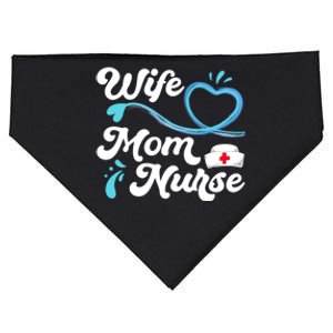 Tee For Nurses Lpn Bsn Rn Np Wife Mom Nurse Gift USA-Made Doggie Bandana