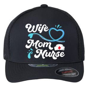 Tee For Nurses Lpn Bsn Rn Np Wife Mom Nurse Gift Flexfit Unipanel Trucker Cap