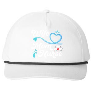 Tee For Nurses Lpn Bsn Rn Np Wife Mom Nurse Gift Snapback Five-Panel Rope Hat