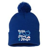 Tee For Nurses Lpn Bsn Rn Np Wife Mom Nurse Gift Pom Pom 12in Knit Beanie