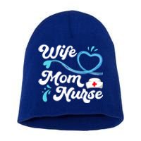 Tee For Nurses Lpn Bsn Rn Np Wife Mom Nurse Gift Short Acrylic Beanie