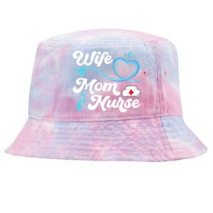 Tee For Nurses Lpn Bsn Rn Np Wife Mom Nurse Gift Tie-Dyed Bucket Hat