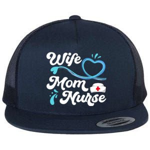 Tee For Nurses Lpn Bsn Rn Np Wife Mom Nurse Gift Flat Bill Trucker Hat