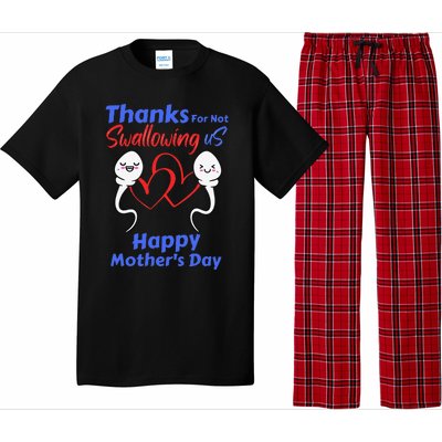 Thanks For Not Swallowing Us Happy Mothers Day Fathers Day Cute Pajama Set