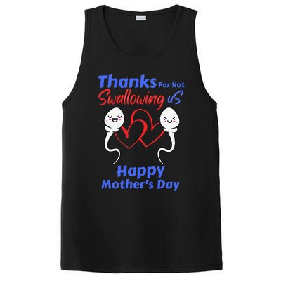 Thanks For Not Swallowing Us Happy Mothers Day Fathers Day Cute PosiCharge Competitor Tank