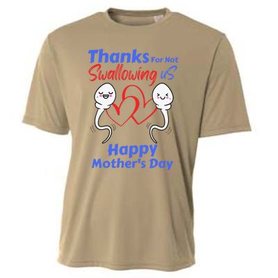 Thanks For Not Swallowing Us Happy Mothers Day Fathers Day Cute Cooling Performance Crew T-Shirt