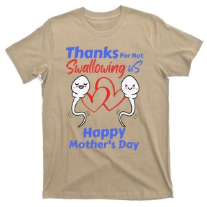 Thanks For Not Swallowing Us Happy Mothers Day Fathers Day Cute T-Shirt