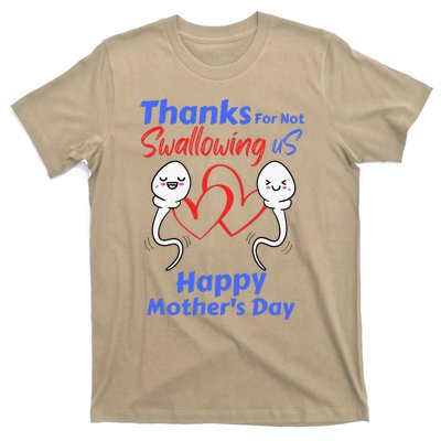 Thanks For Not Swallowing Us Happy Mothers Day Fathers Day Cute T-Shirt