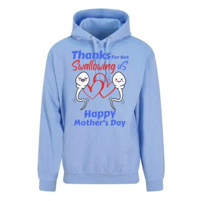 Thanks For Not Swallowing Us Happy Mothers Day Fathers Day Cute Unisex Surf Hoodie