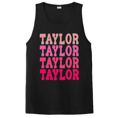 Taylor First Name Personalized Birthday PosiCharge Competitor Tank