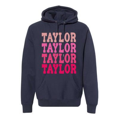 Taylor First Name Personalized Birthday Premium Hoodie