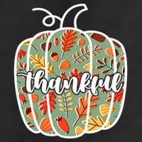 Thankful Fall Nature Pumpkin 7 Panel Mesh Trucker Snapback Hat